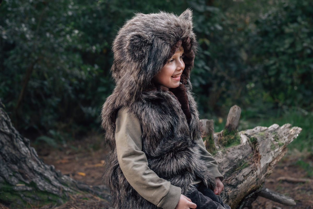 Bear Vest Faux Fur Wolf The Wildling