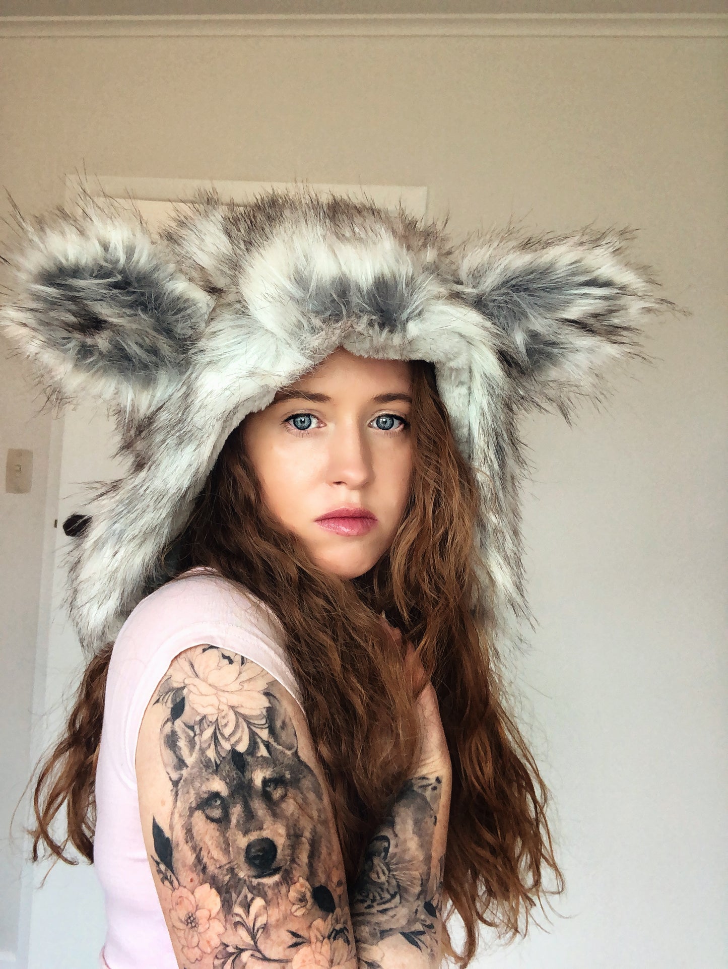 Wolf Hat - Faux Fur