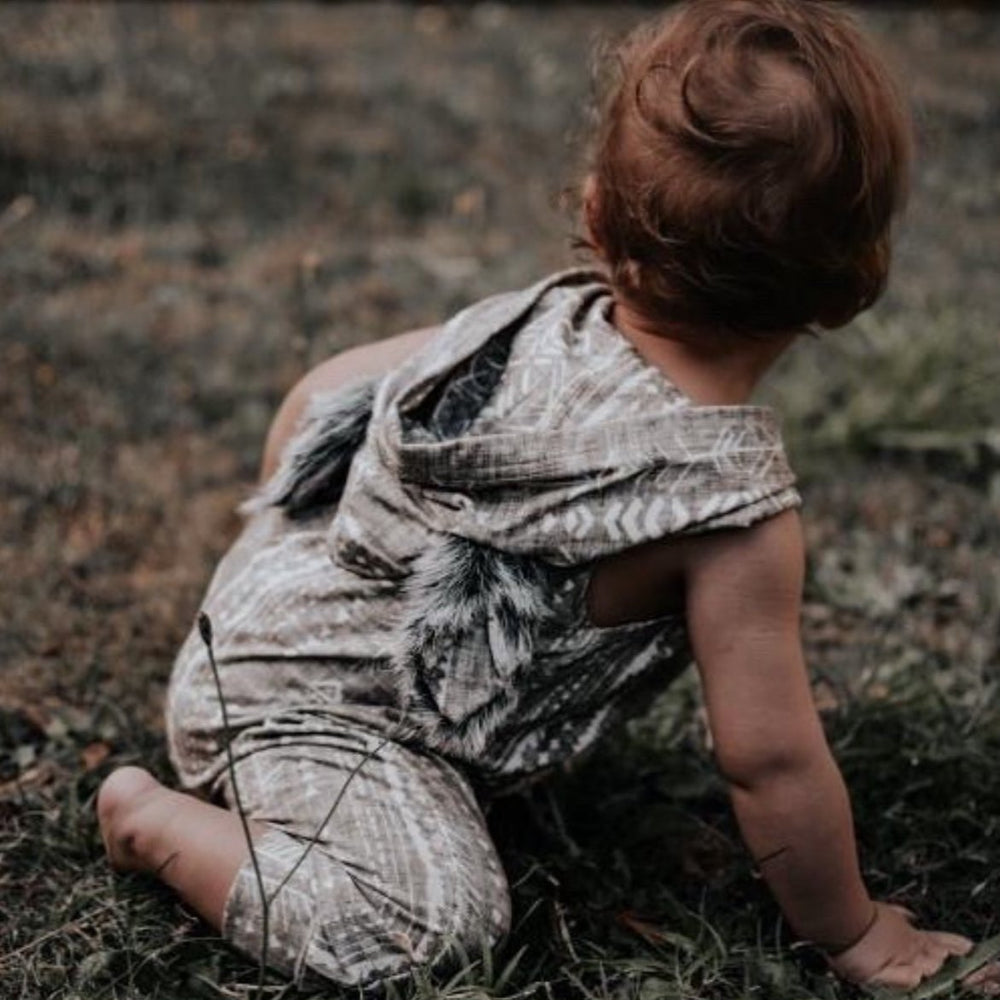 Aztec Wolf Romper