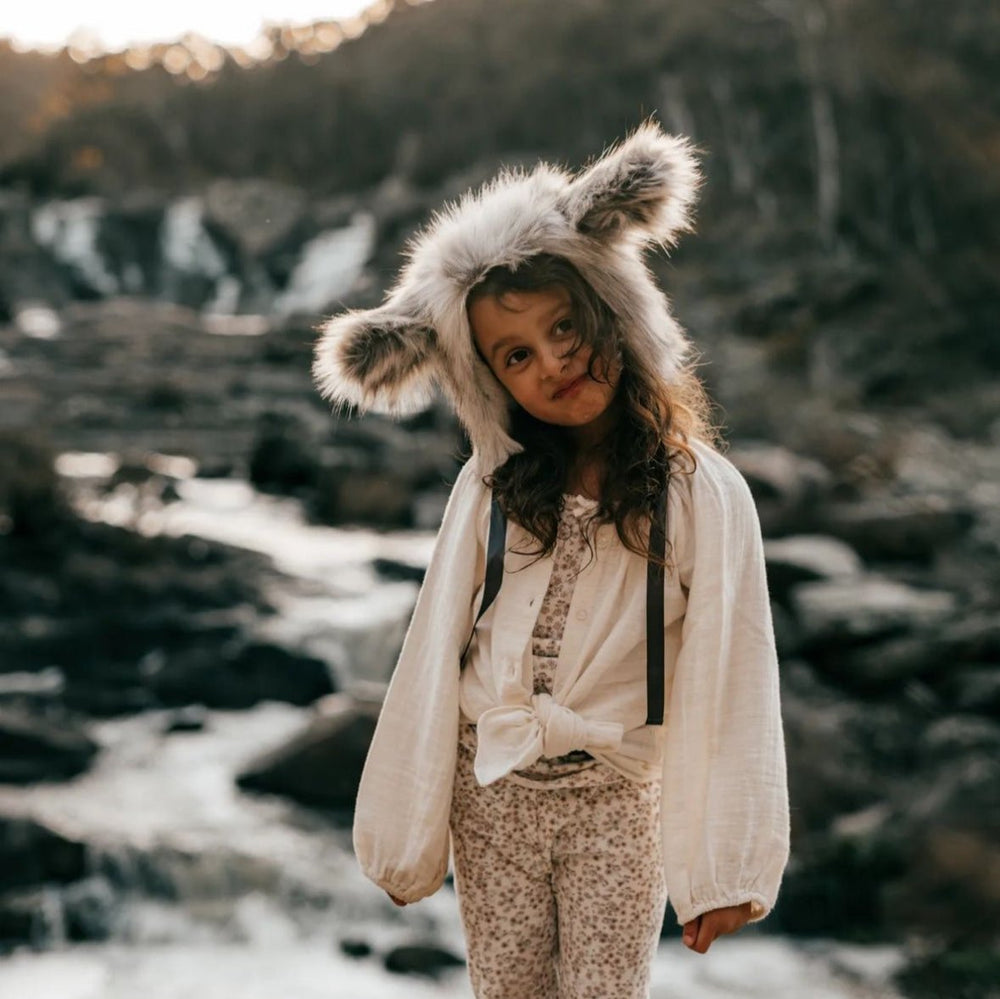 Wolf Bonnet - Faux Fur