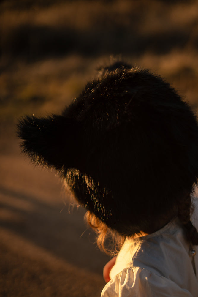 
                  
                    Black Cat Bonnet - Faux fur
                  
                
