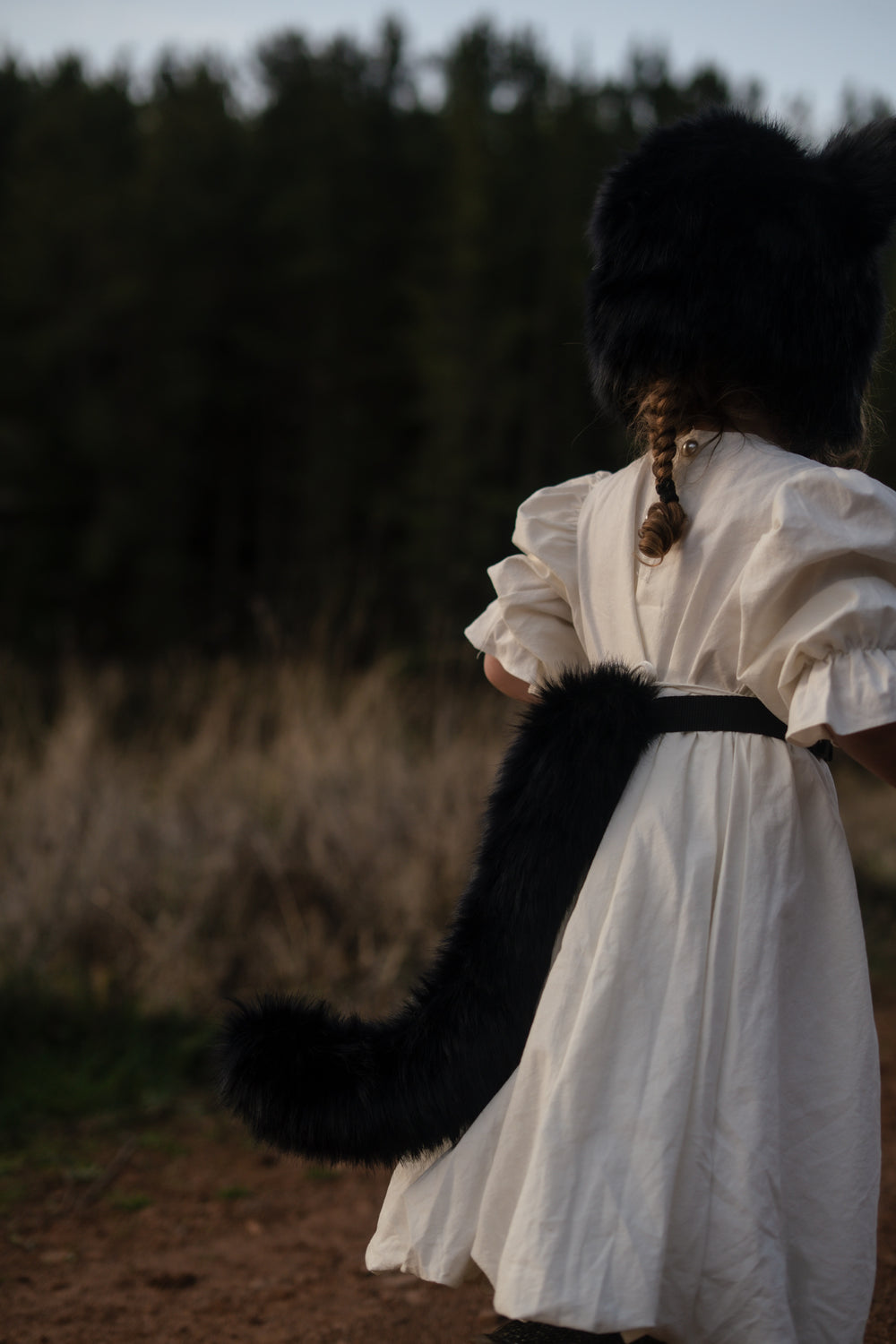 Black Cat Tail - Faux Fur