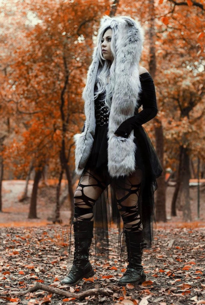 
                  
                    Adult Wolf Hood - Faux Fur
                  
                