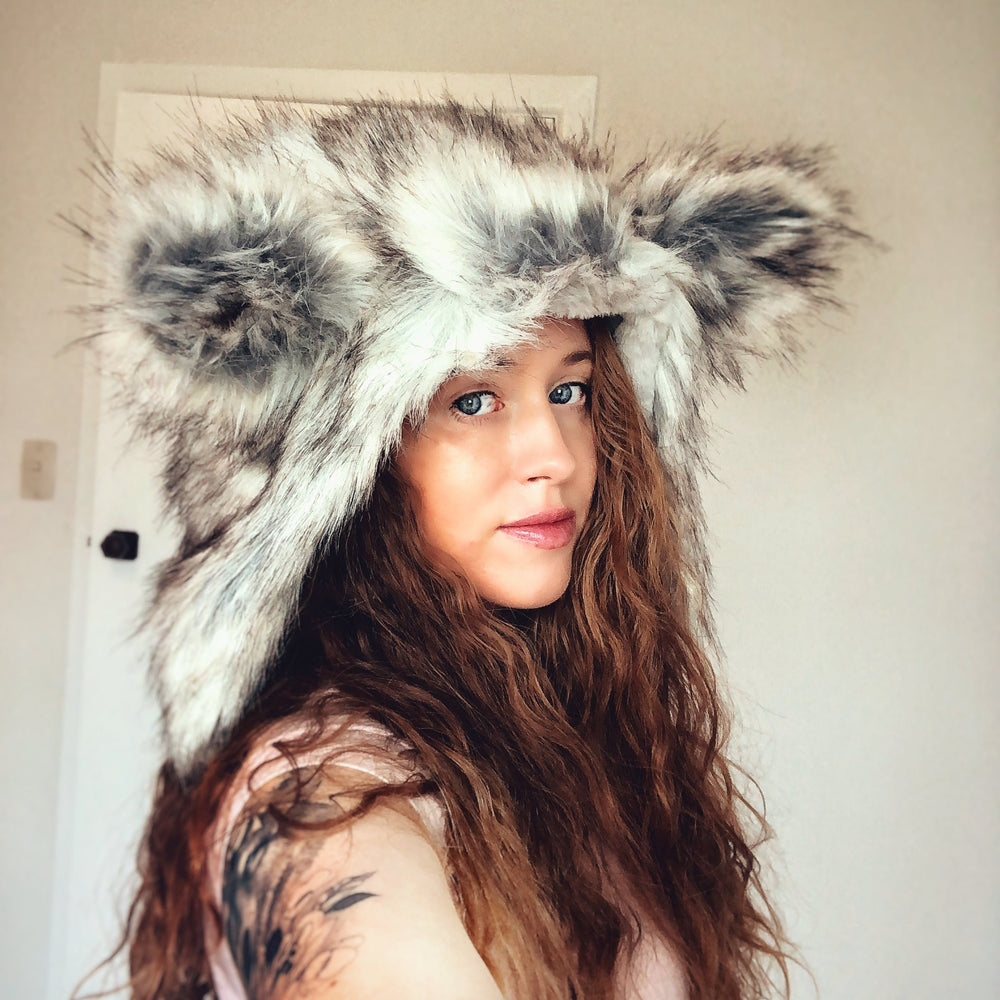 Wolf Hat - Faux Fur