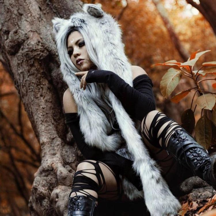 Adult Wolf Hood - Faux Fur