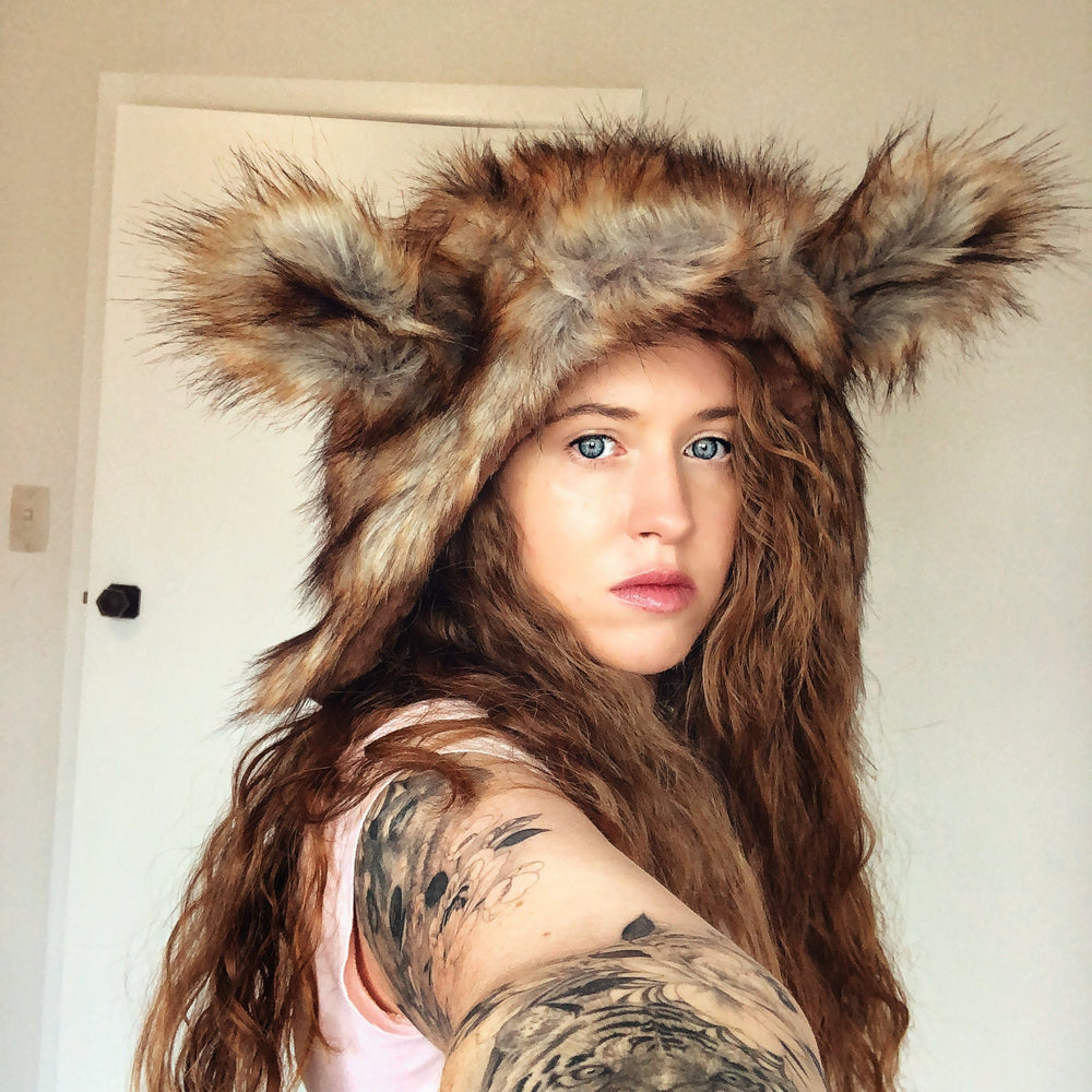 Fox Hat - Faux Fur